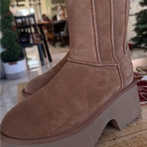 UGG Women's Brown Heeled Boots